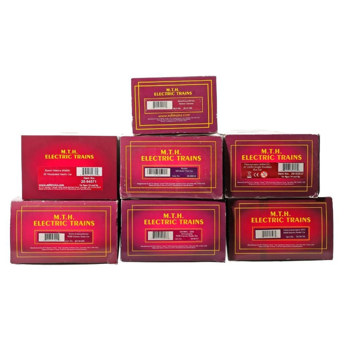 (7) MTH O Gauge Freight Cars (1 of 2)