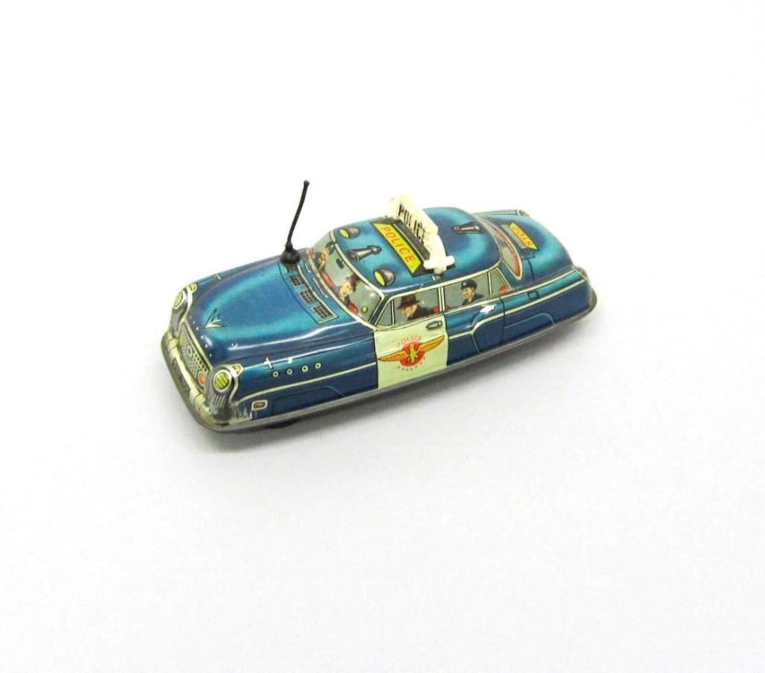 English Dibro Blue Police Car (1 of 1)