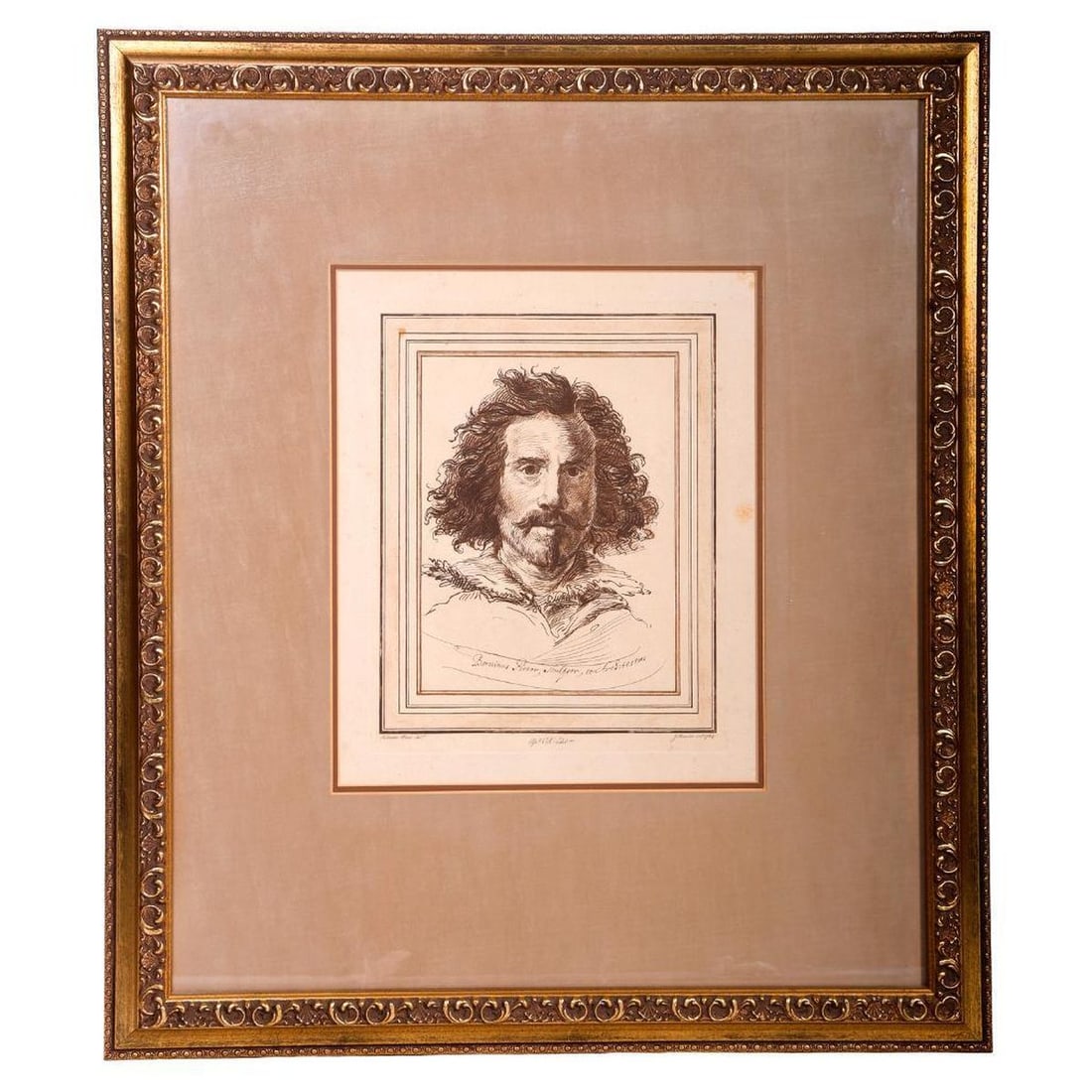 James Basire, Portrait of Cavalier Bernino, Etching, 1764 (1 of 3)