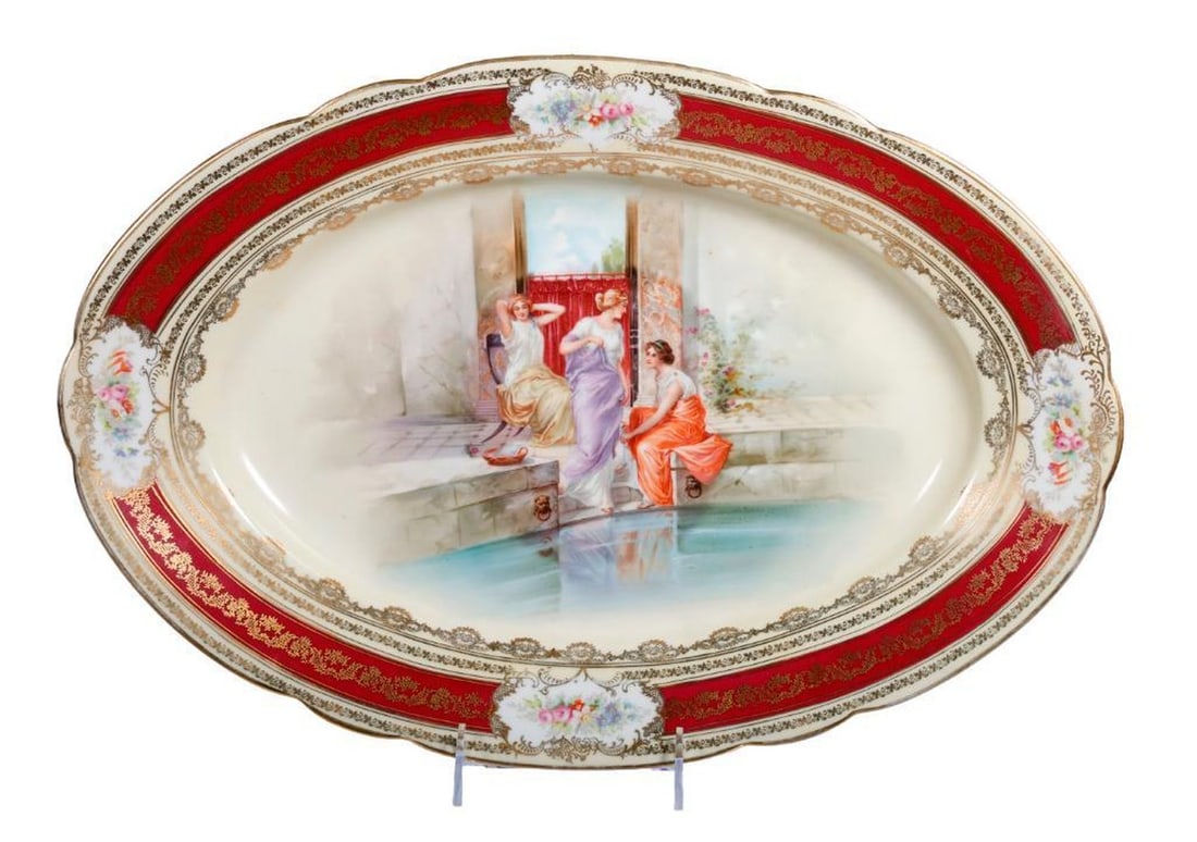 Three Royal Vienna Style Trans Printed Porcelains (1 of 3)
