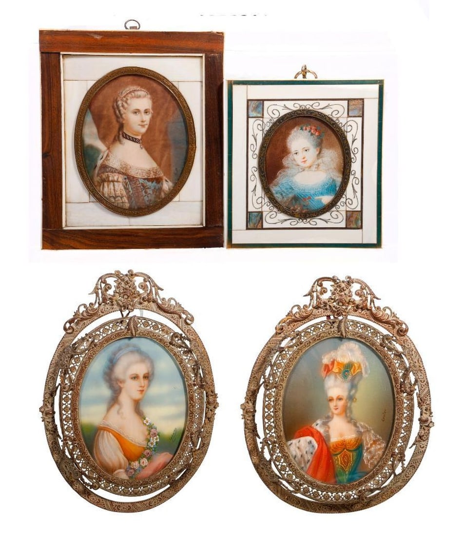Four Grand Tour Portrait Miniatures (1 of 11)