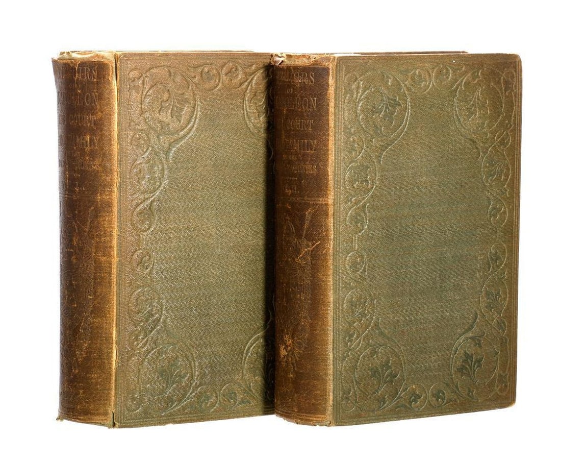 Memoirs of Napoleon, by Duchess D'Abrantes, 1855 (2 Vols.): D'ABRANTES, THE DUCHESS (MADAME JUNOT). The Memoirs of Napoleon, His Court and Family. In Two Volumes. New York: D. Appleton and Company, 1855. Portraits engraved on steel, printed signatures. D. Appl
