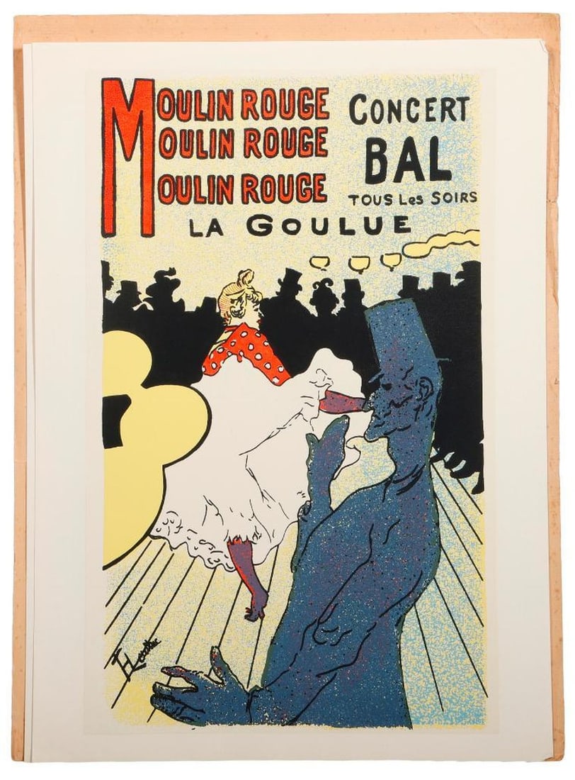 Vintage Toulouse-Lautrec Print Multiples/Silkscreens: AFTER HENRI TOULOUSE-LAUTREC. 1.) BRIN, IRENE. Femmes De Lautrec. Roma: Carlo Bestetti [1952]. A portfolio of print multiples, 18 (out of 21) present. 13 5/8" x 9 1/2." Condition: toning, mostly at ma