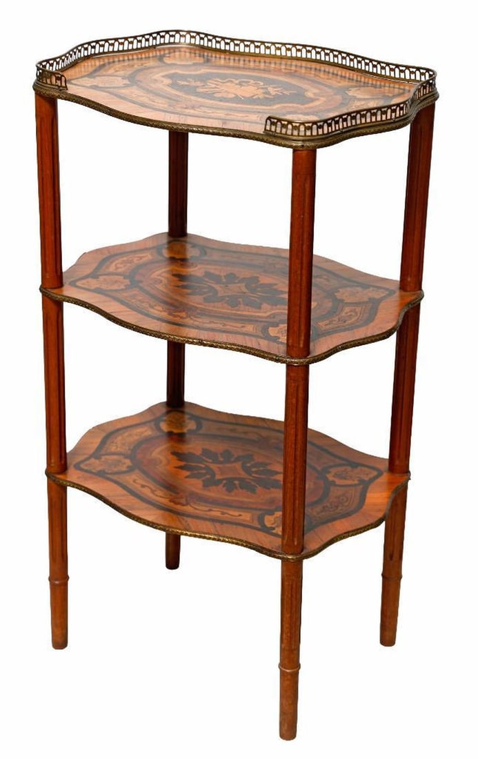 Diminutive Napoleon III Inlaid Kingwood Etagere (1 of 3)