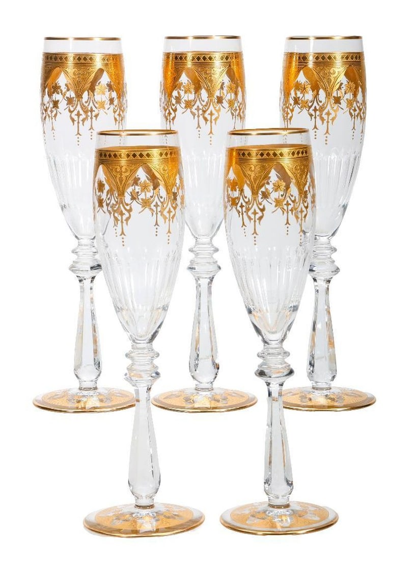 Five Baccarat Prestige Champagne Flutes (1 of 3)