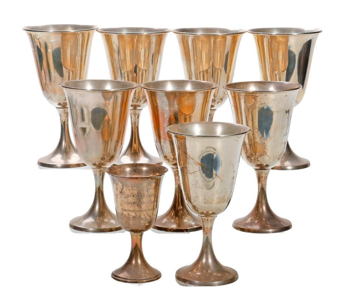 Eight Weidlich Sterling Chalices (1 of 1)