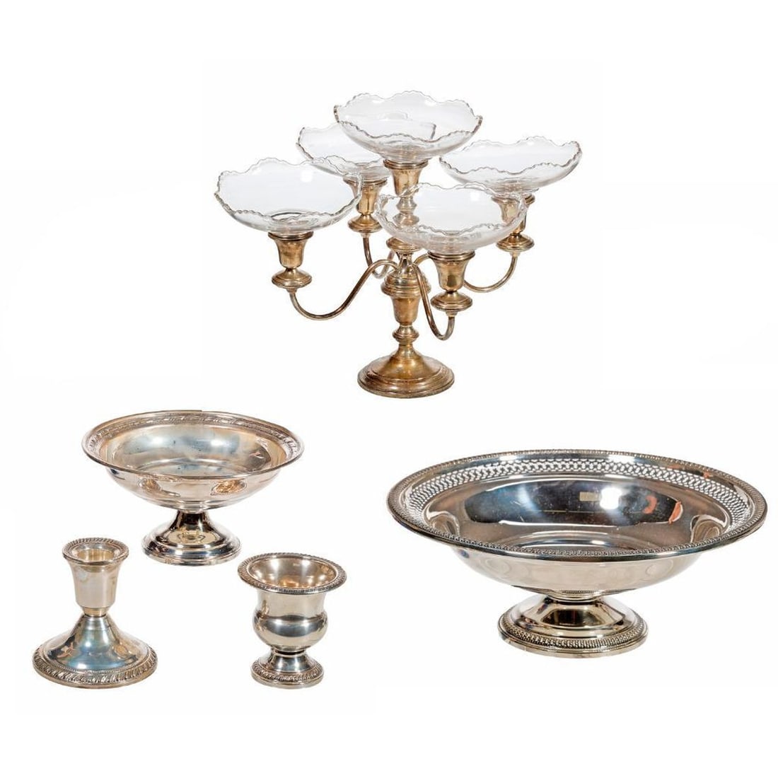 Lot Sterling Weighted Table Articles (1 of 4)