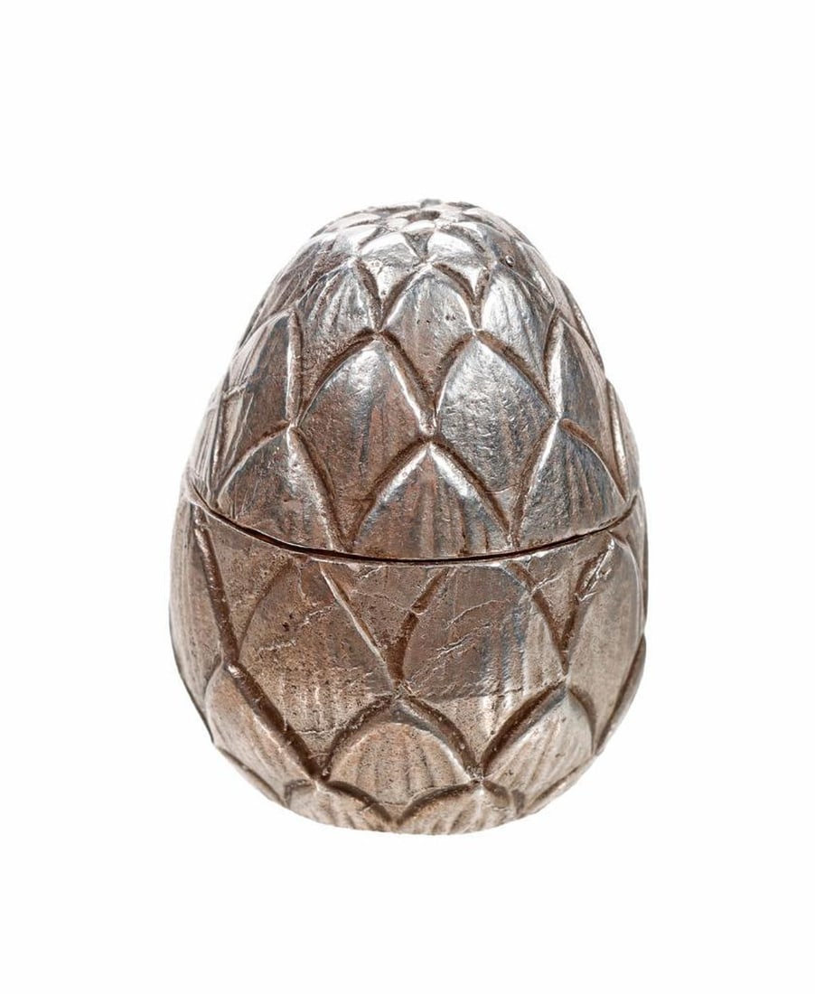 Tiffany & Co. Sterling Artichoke Pillbox (1 of 3)
