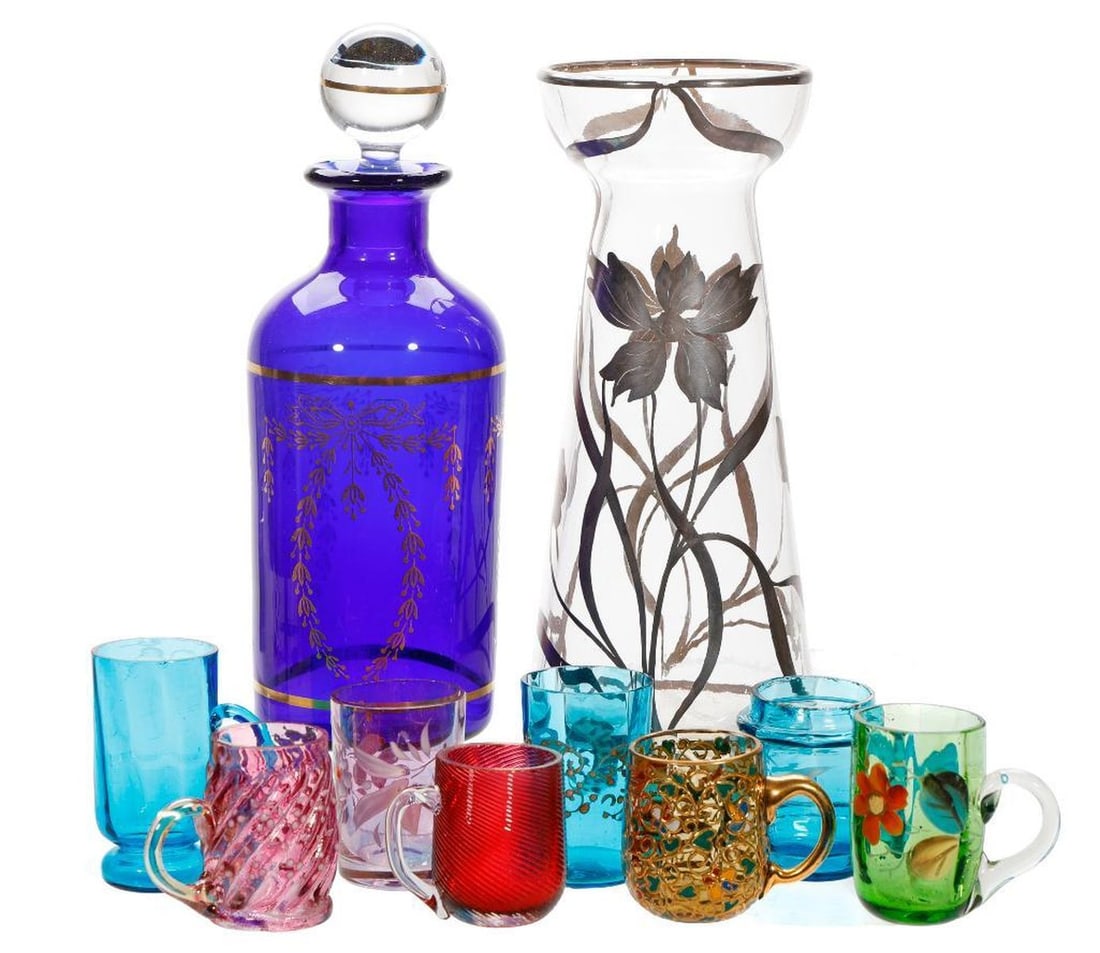 Lot of Vintage Glass Items, including Miniatures (1 of 2)