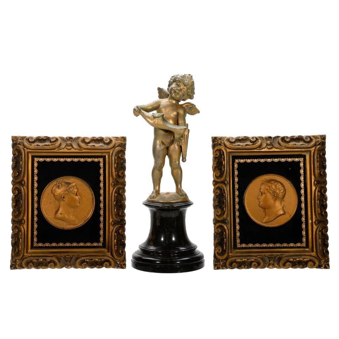 A Gilt Metal Figure of Cupid (1 of 3)