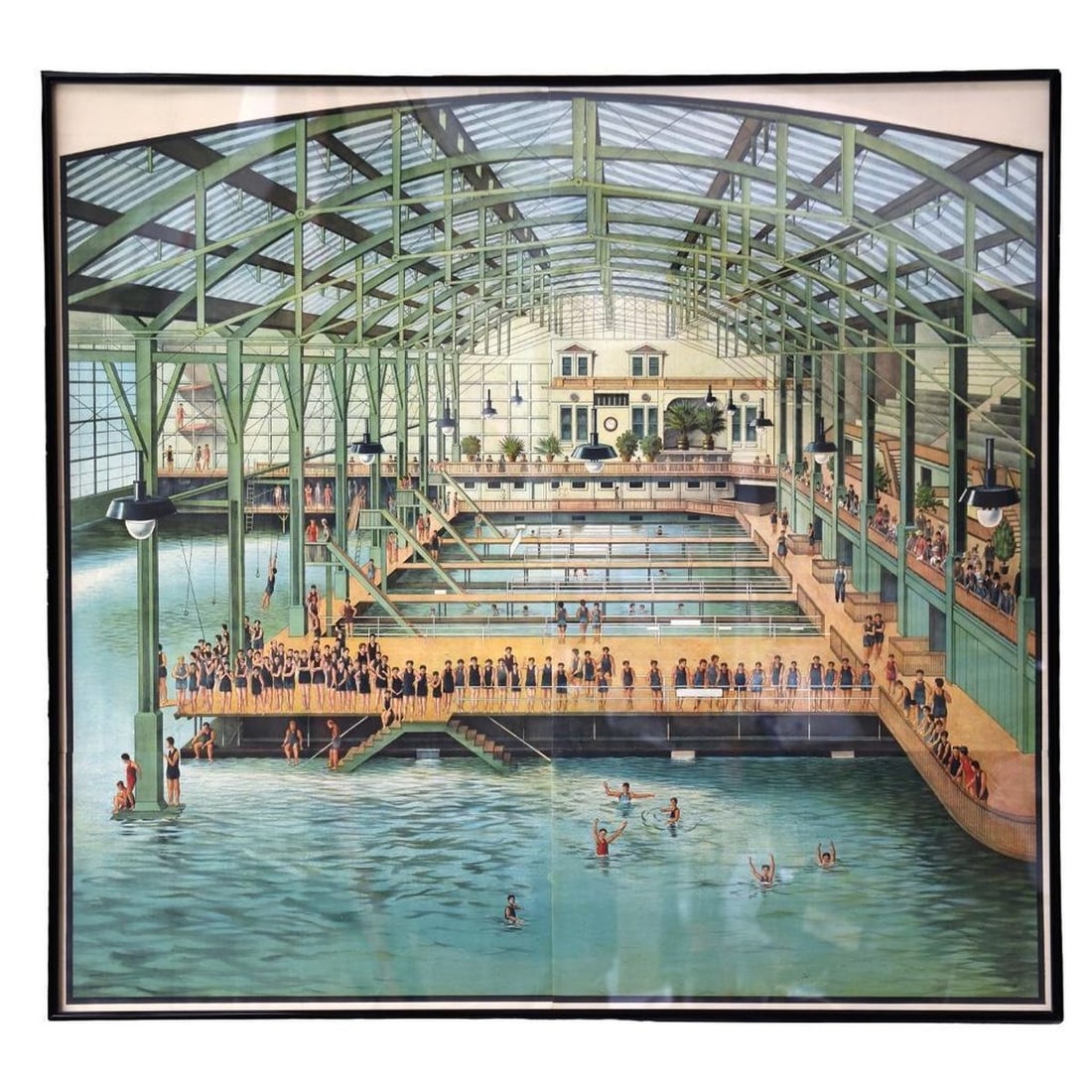 Massive Vintage Sutro Baths Lithograph (1 of 2)