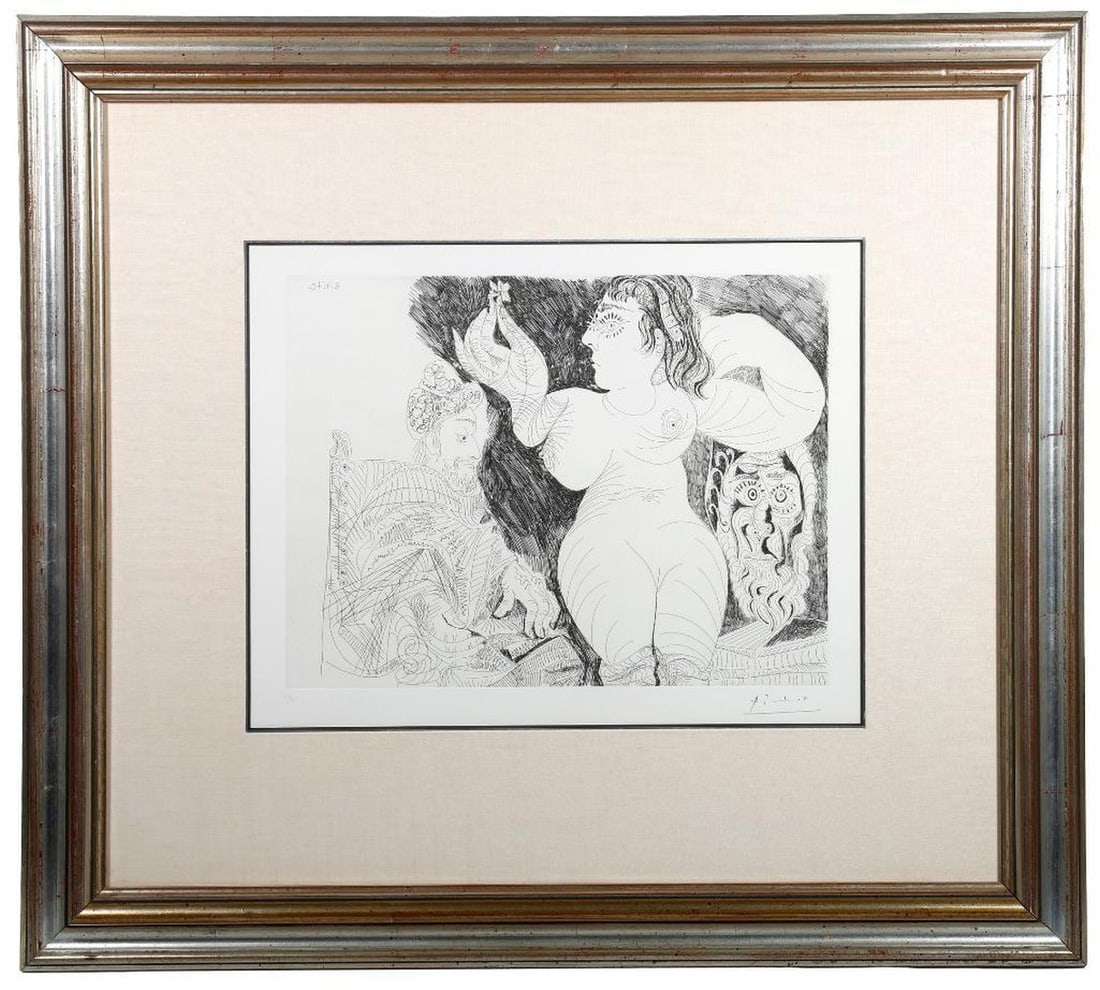 Pablo Picasso Print, Raphael and the Forarina III (1 of 3)