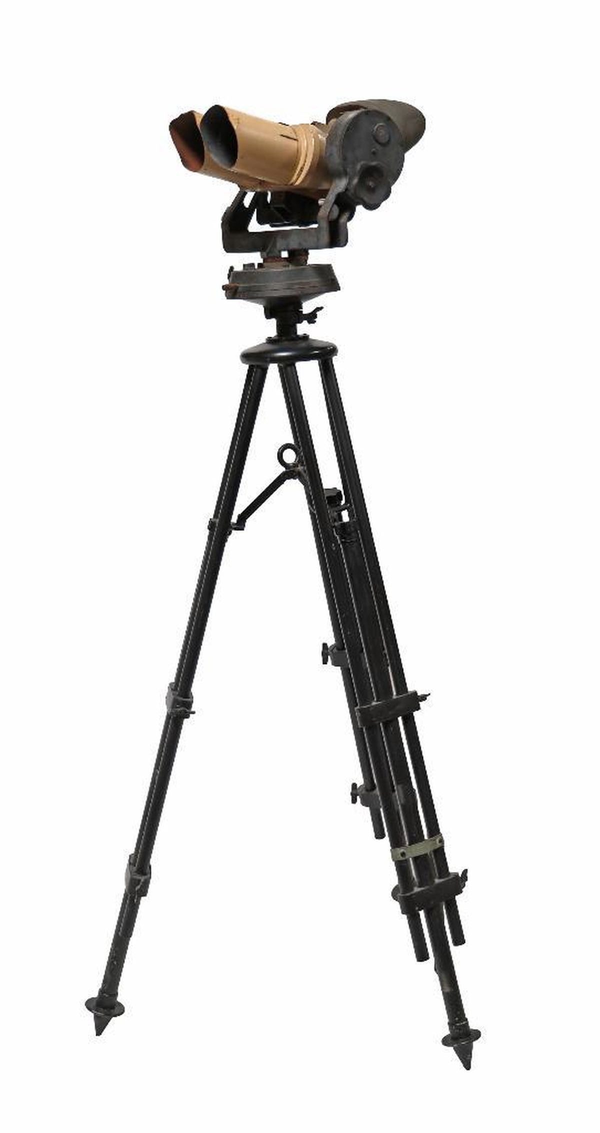 German World War Il 10 x 80 Power Flak Artillery Binoculars on Stand (1 of 3)
