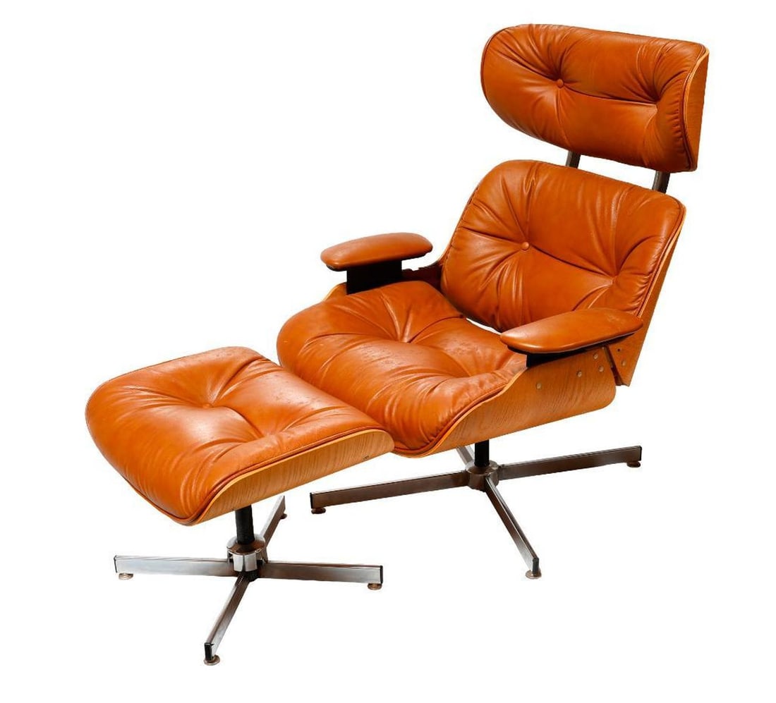 Selig Lounge Chair and Ottoman (1 of 3)