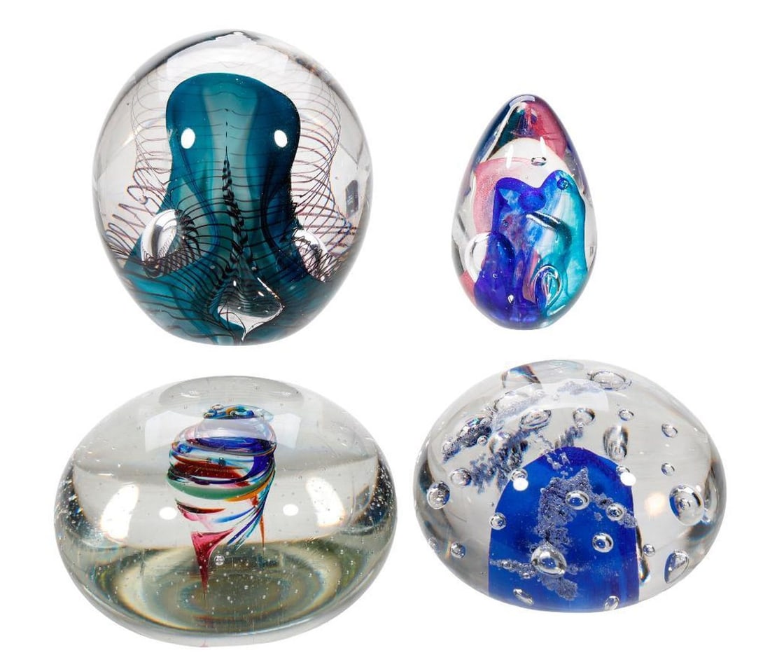 Four Studio Art Paperweights (1 of 4)