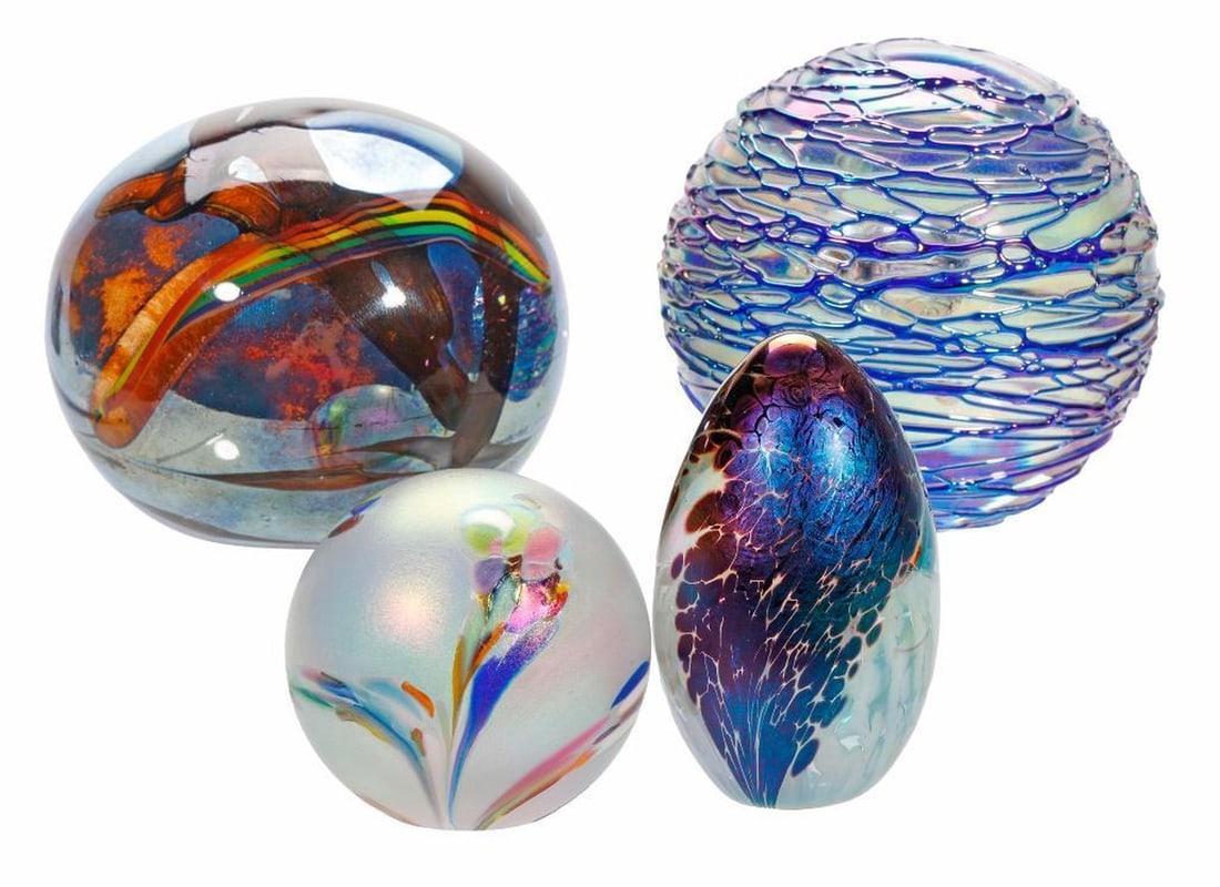 Four Studio Art Paperweights (1 of 2)