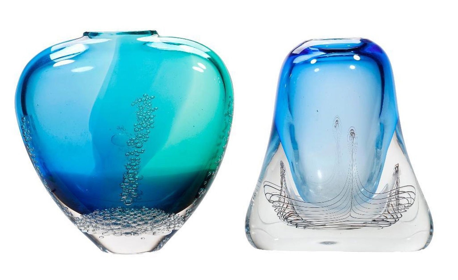 Two Contemporary Art Glass Vases (1 of 2)