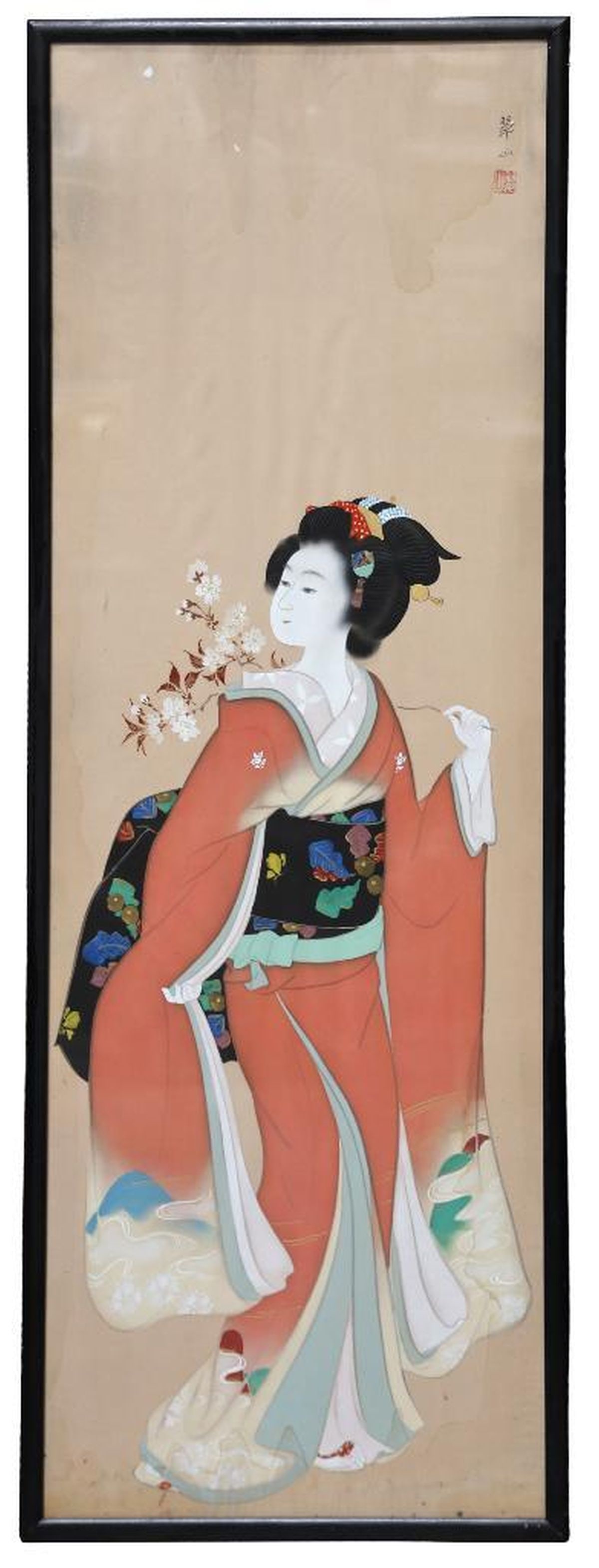 Uemura Shoen Painting of Bijin-ga (1 of 2)
