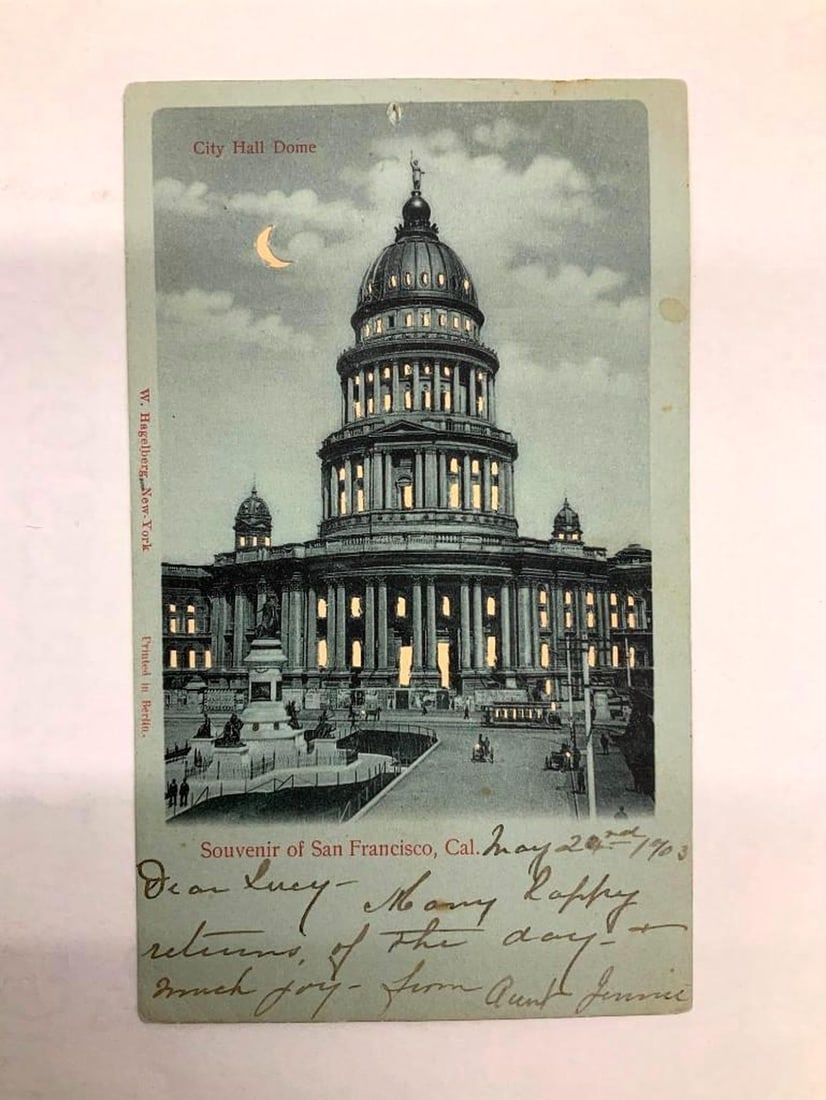 San Francisco City Hall Dome Postcard (1 of 2)