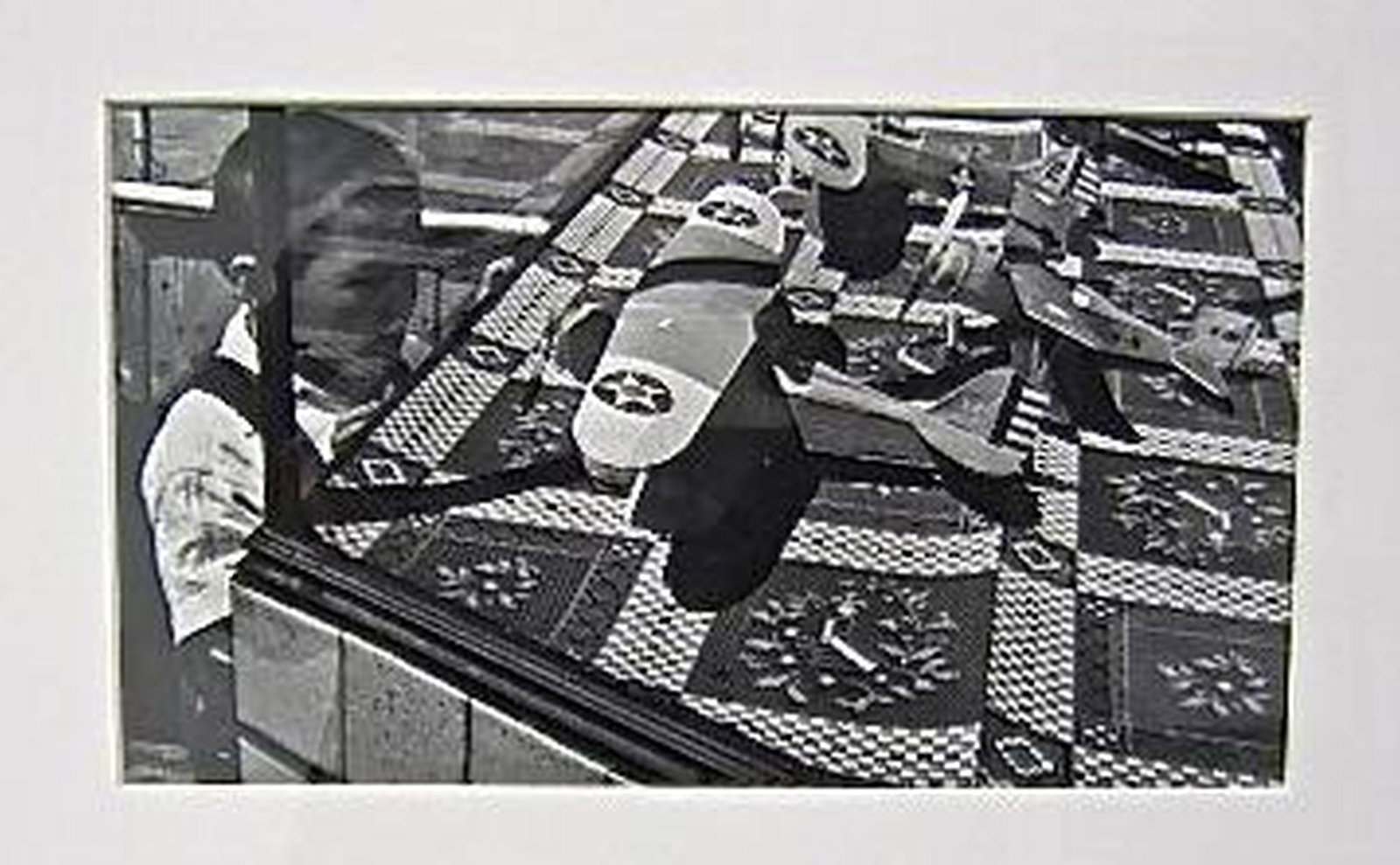 San Francisco Photograph of A Chinese Boy Looking at Display of Warplane Models - 2
