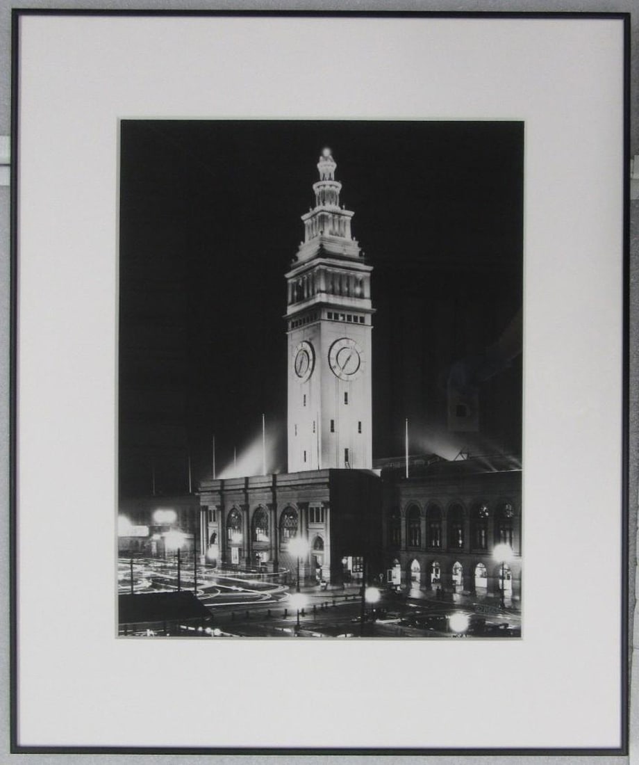 Gabriel Moulin Photograph of Ferry Building at Night - 2