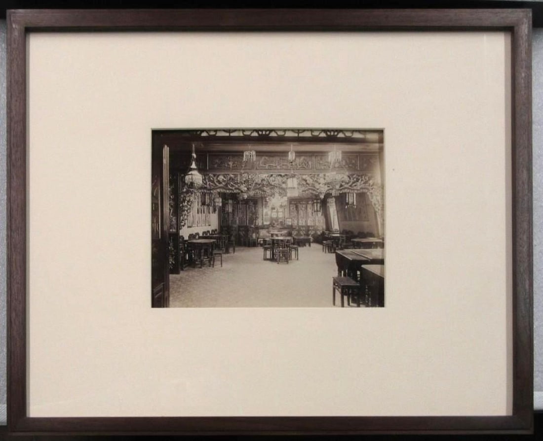 San Francisco Photograph of Chinese Restaurant: New Series view on archival mount (CEW.0325.X). Dimensions: framed 7.75 x 4.75" (19.7 x 12.1 cm); frame 17" x 21.75".