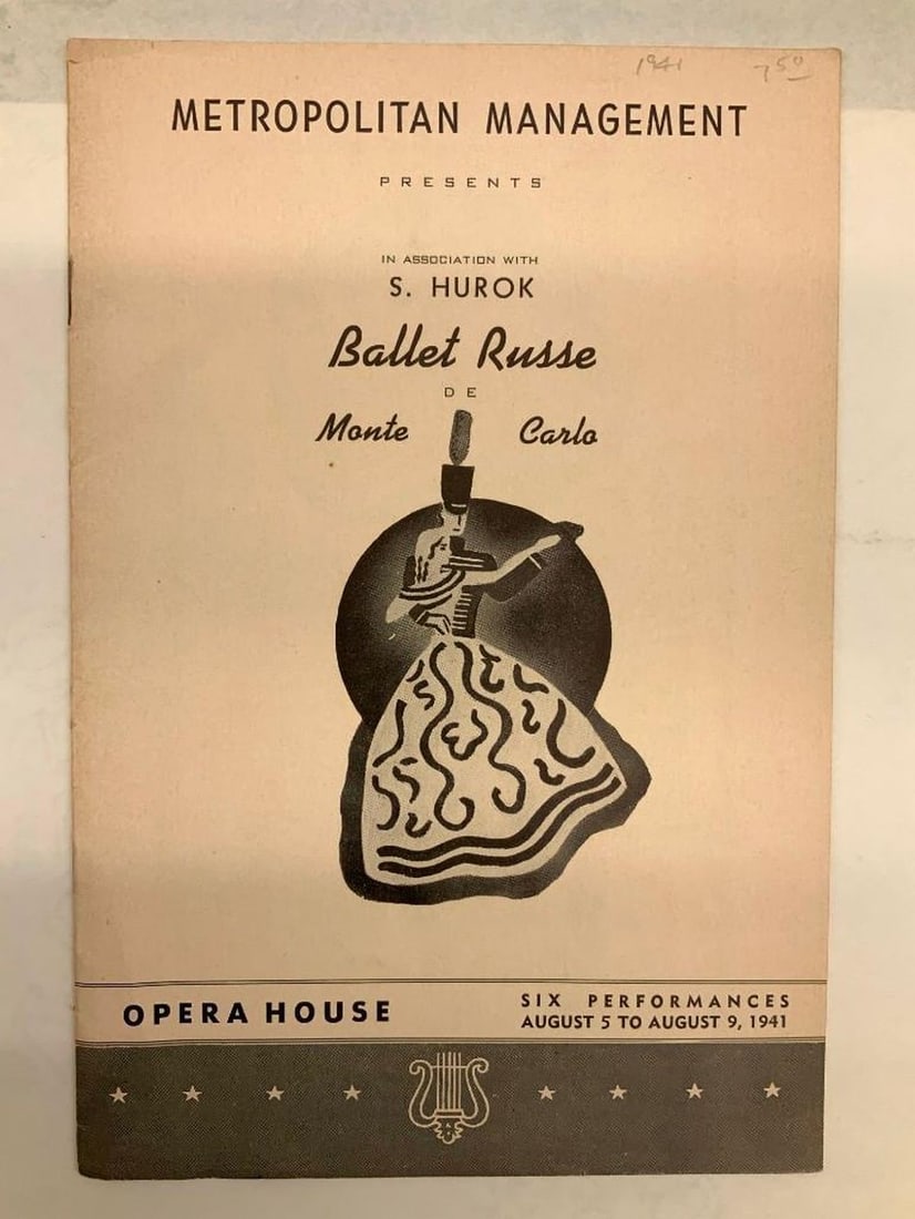 San Francisco Opera House, "Ballet Russe" de Monte Carlo Program - 2