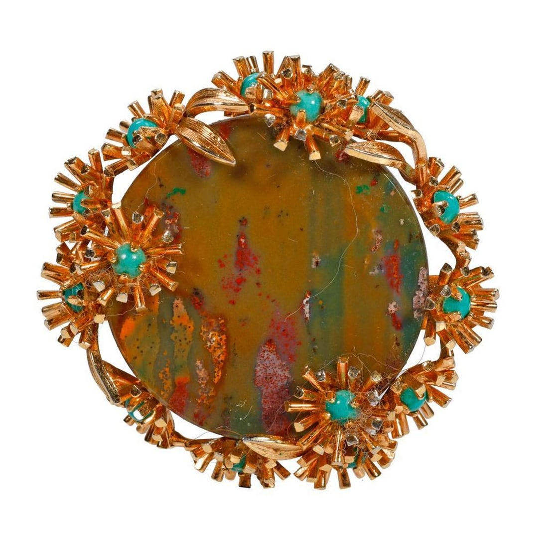 Christian Dior brooch, 1966: diameter: 1 1/2 in.