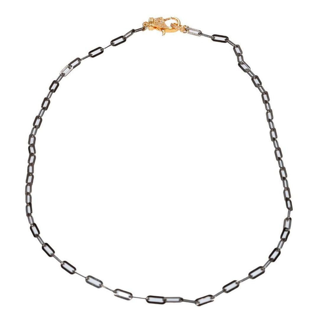 A diamond and silver necklace (1 of 3)
