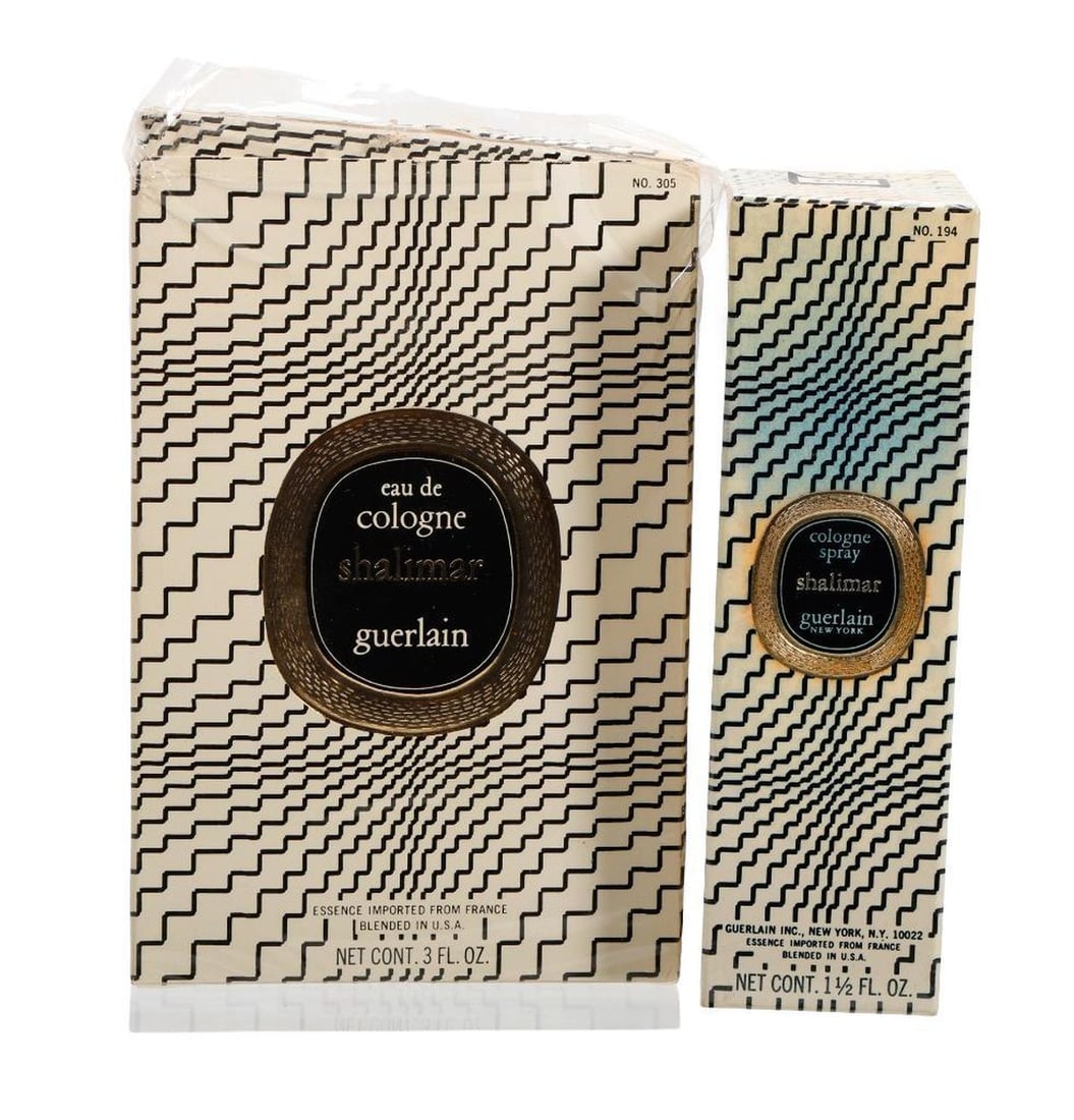 Vintage Guerlain Shalimar Eau de Cologne, and Cologne Spray (1 of 2)