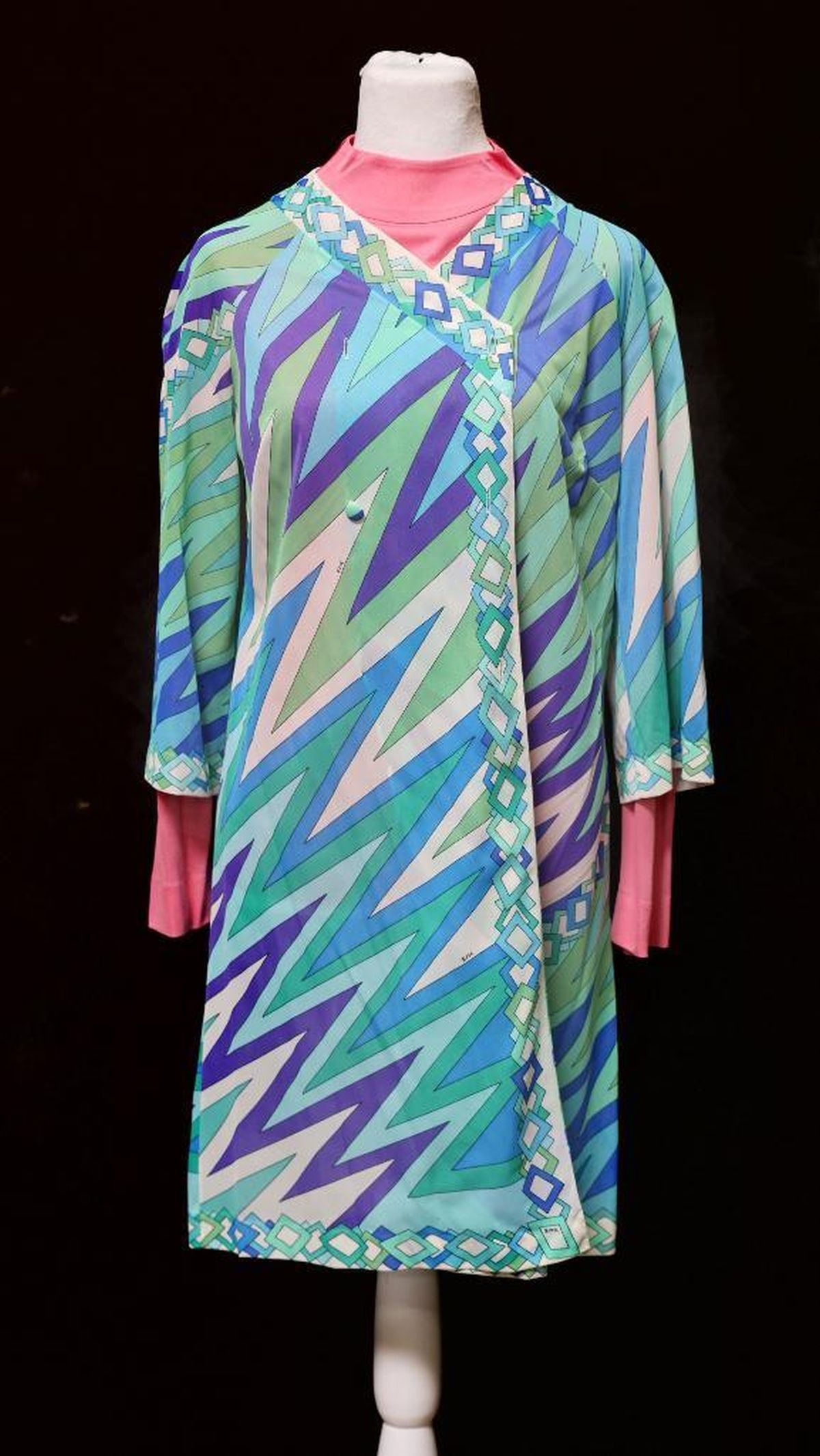 Vintage Emilio Pucci Duster/Coverup and Pink Shirt (1 of 5)
