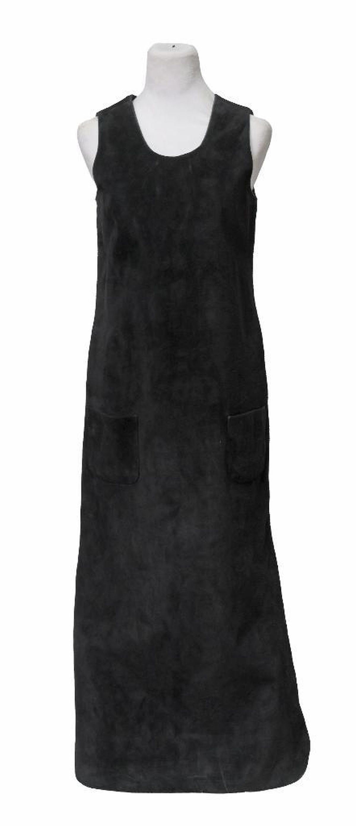 Vintage Anne Klein Black Suede Dress (1 of 3)