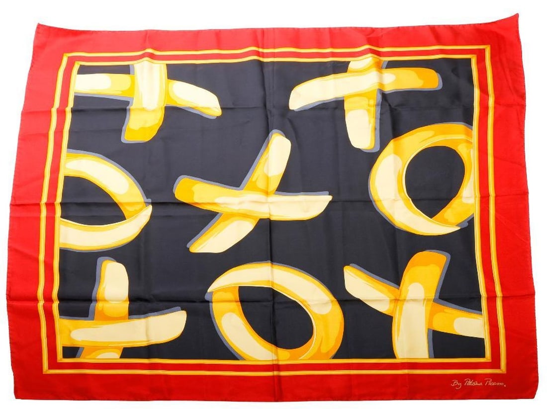 Two Vintage Paloma Picasso Silk Scarves (1 of 3)