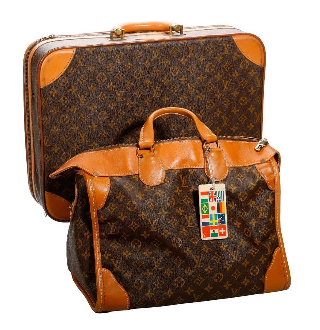 Louis Vuitton French Company Small Suitcase and Carry-All (1 of 5)