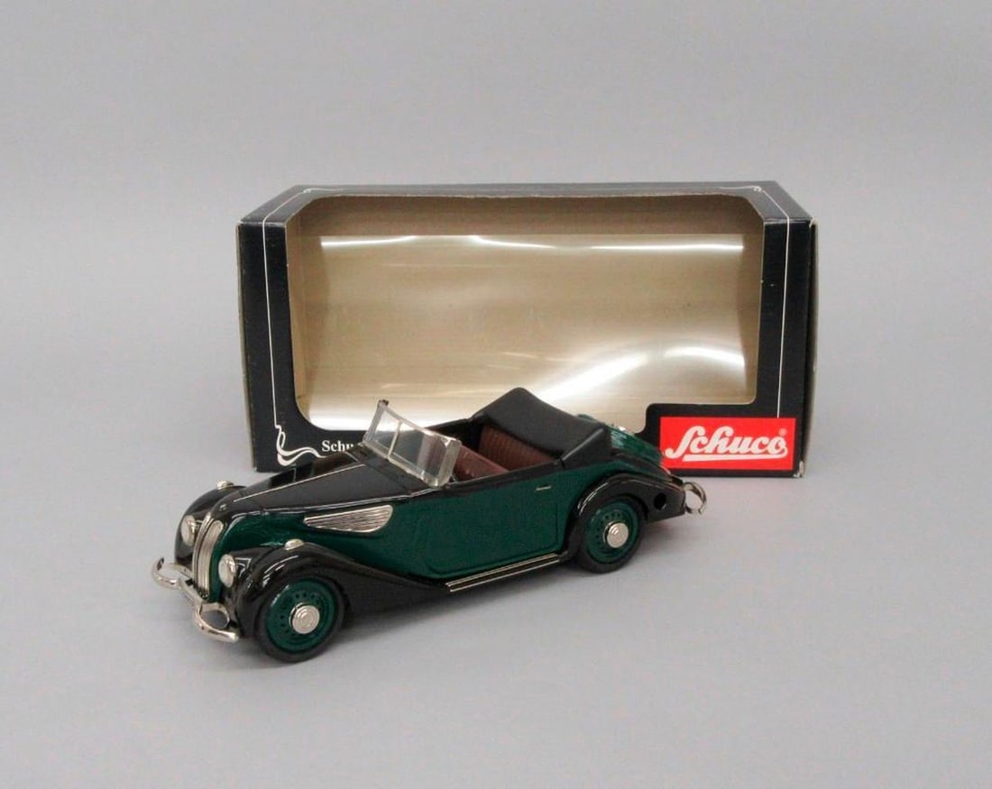 Three Schuco, Speulwarenwerke Schreuer & Co., BMW 327 Cabrio Cars (1 of 3)