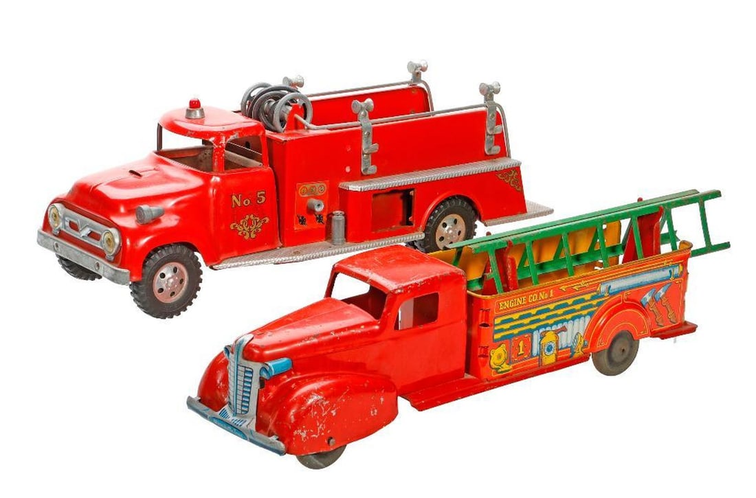 Two American Toy Fire Trucks - 2