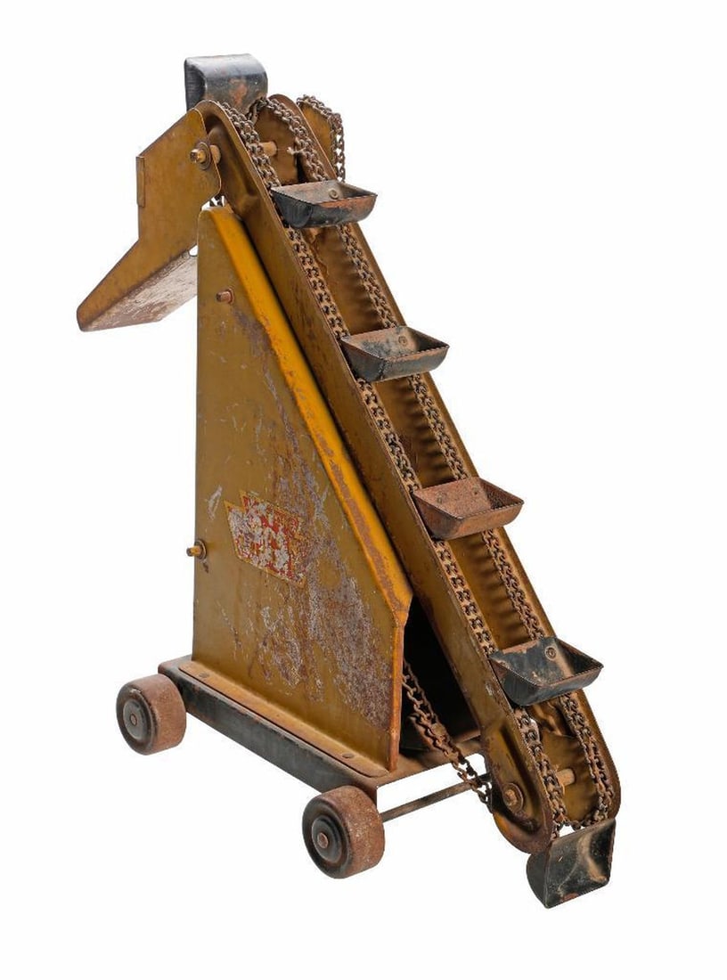 Vintage Keystone Truck Sand Loader and Hubley Steam Roller - 2