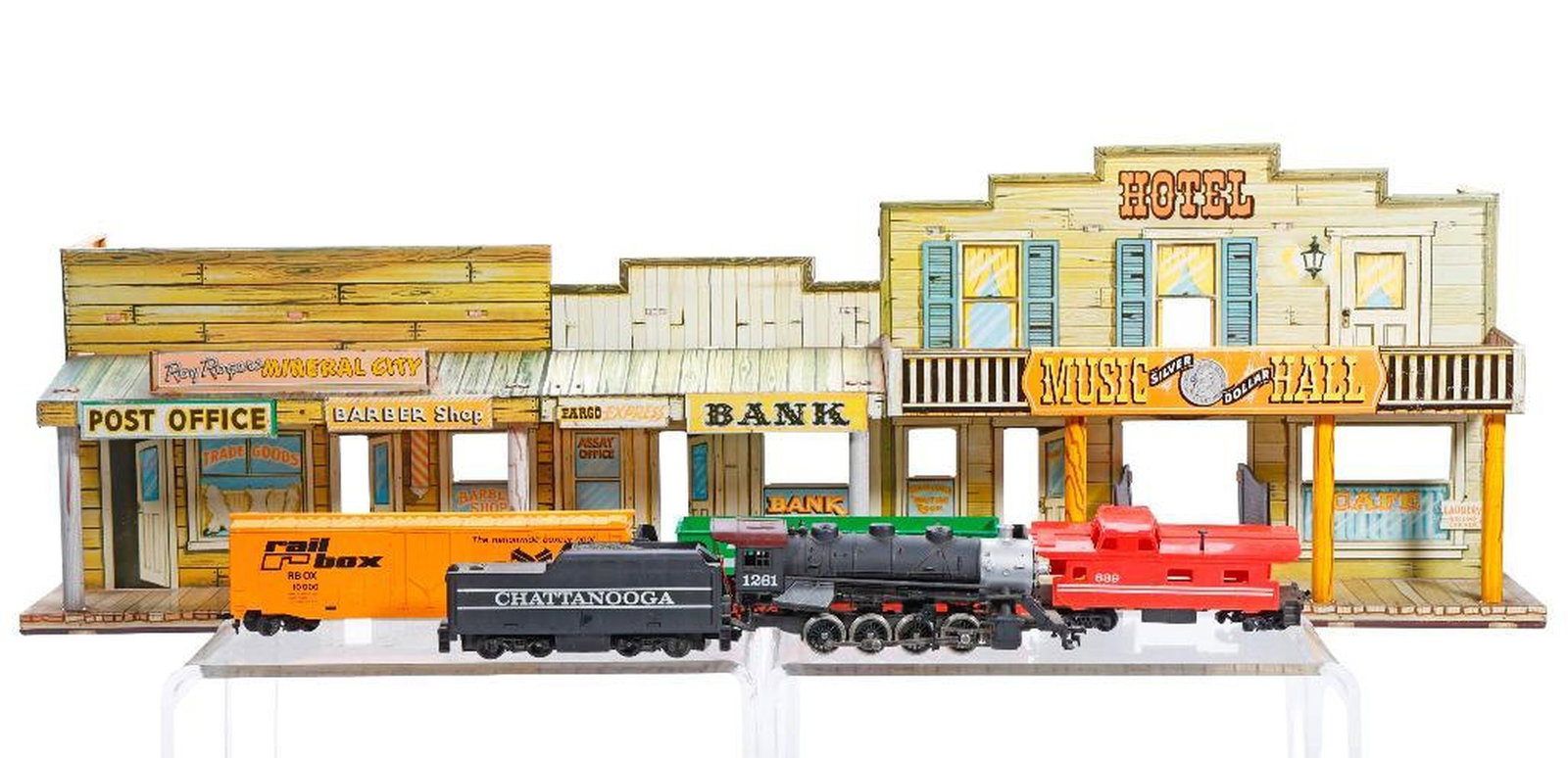 Marx Roy Rogers Mineral City Litho Tin Model (1 of 2)
