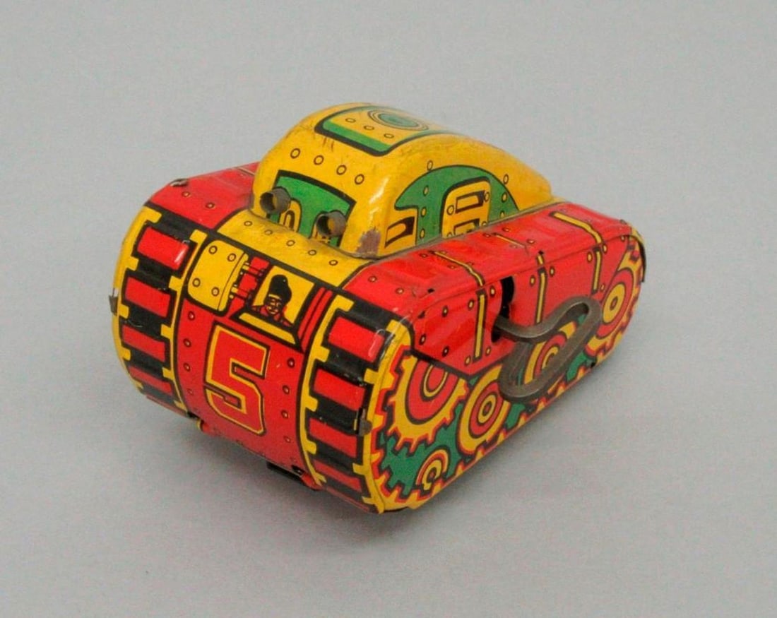 Litho Tinplate Clockwork Tank (1 of 1)