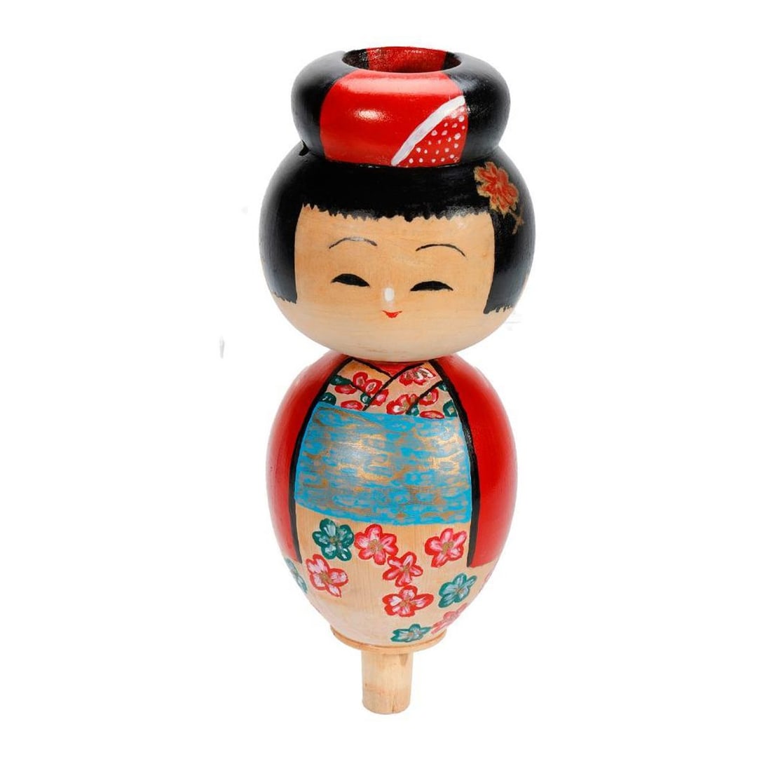 Nineteen Japanese Kokeshi Folk Art Dolls - 8