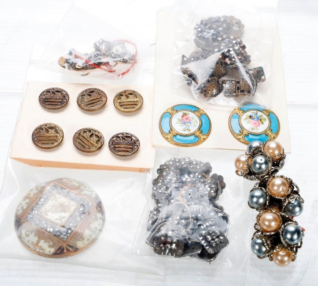 Collection of Antique Buttons and Glass - 4
