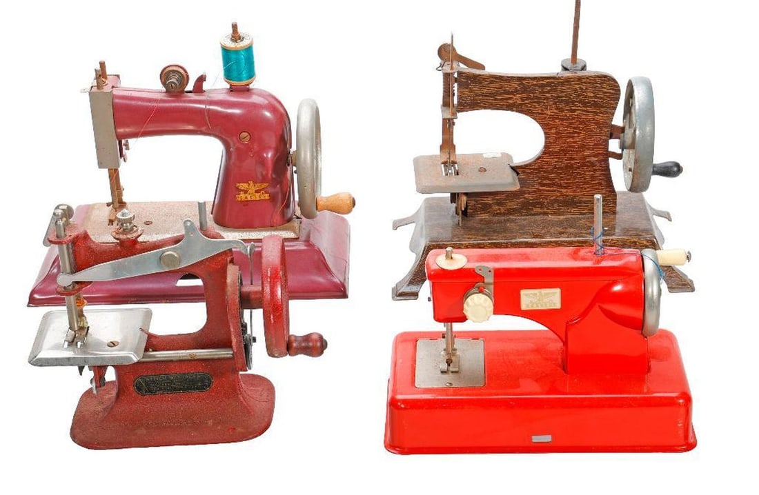 Seven Vintage Miniature Sewing Machines - 2