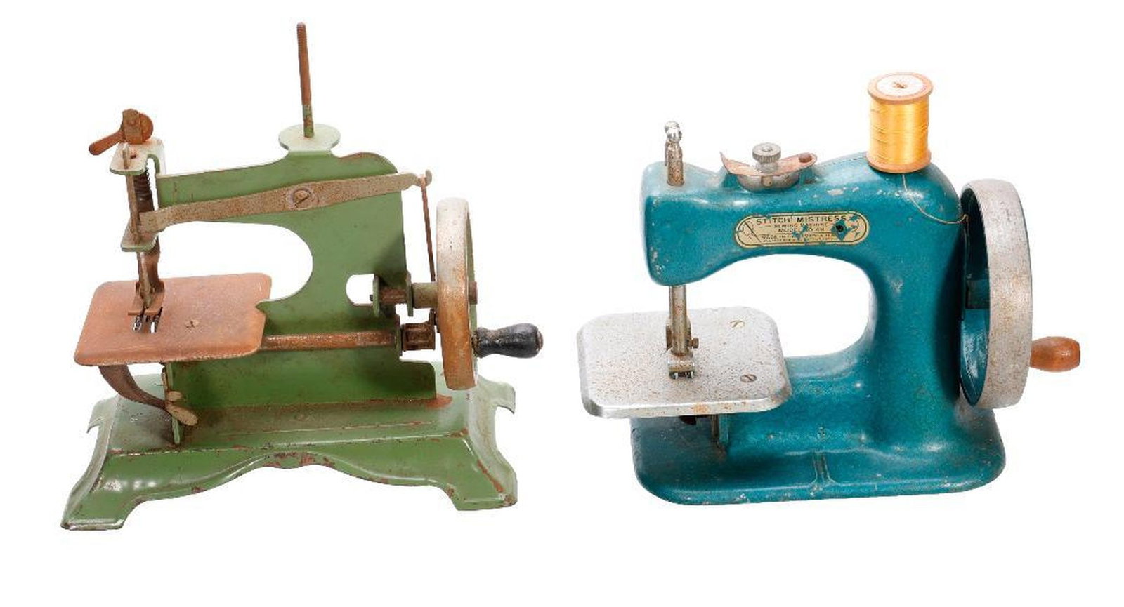 Seven Vintage Miniature Sewing Machines - 3