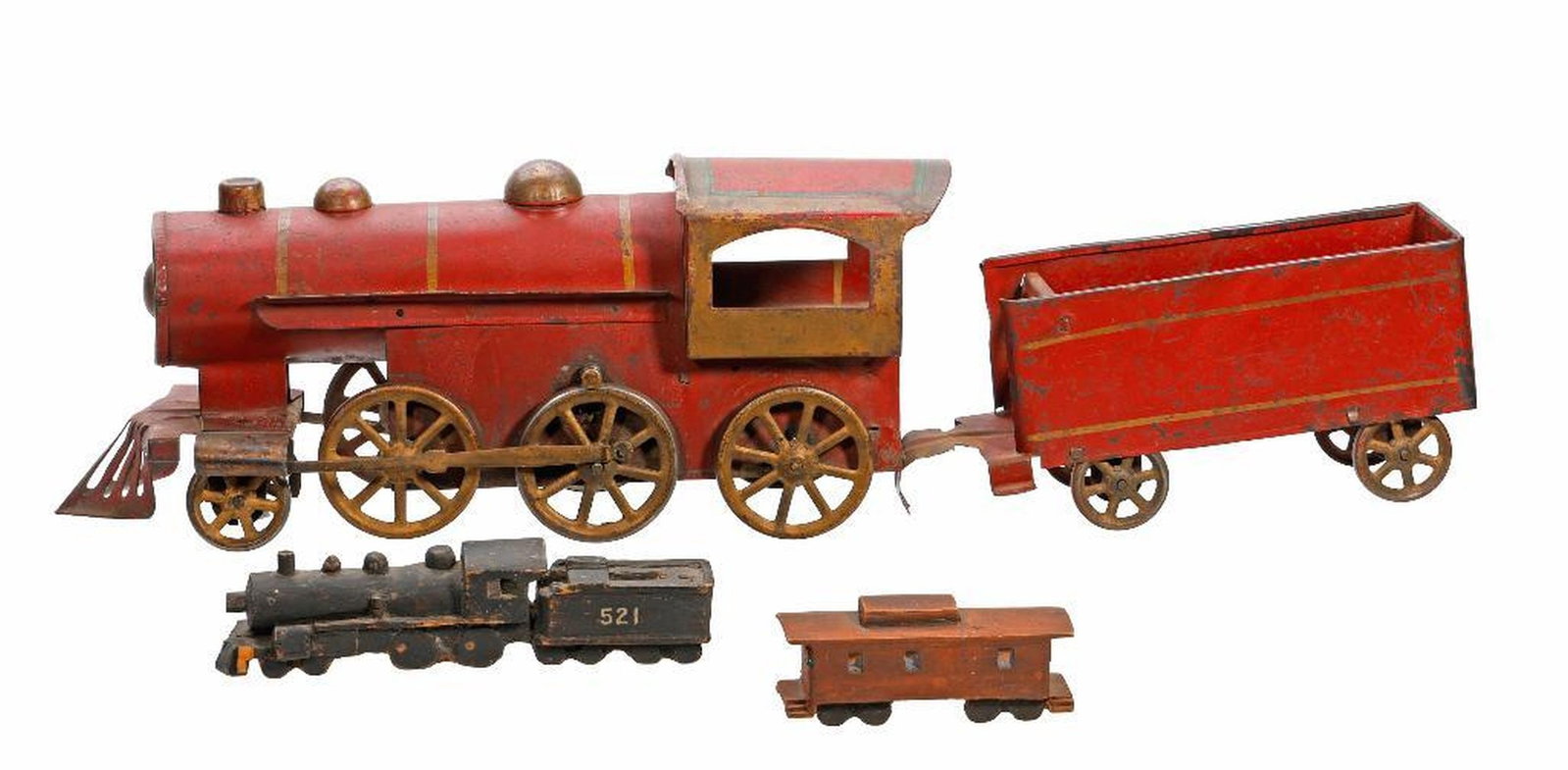Dayton Hill Climber Toy Locomotive and Car (1 of 2)