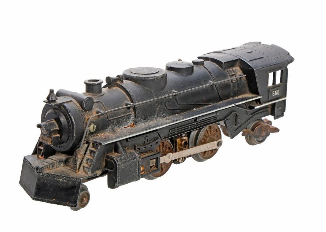 Marx Locomotive with Six Marx Cars - 2
