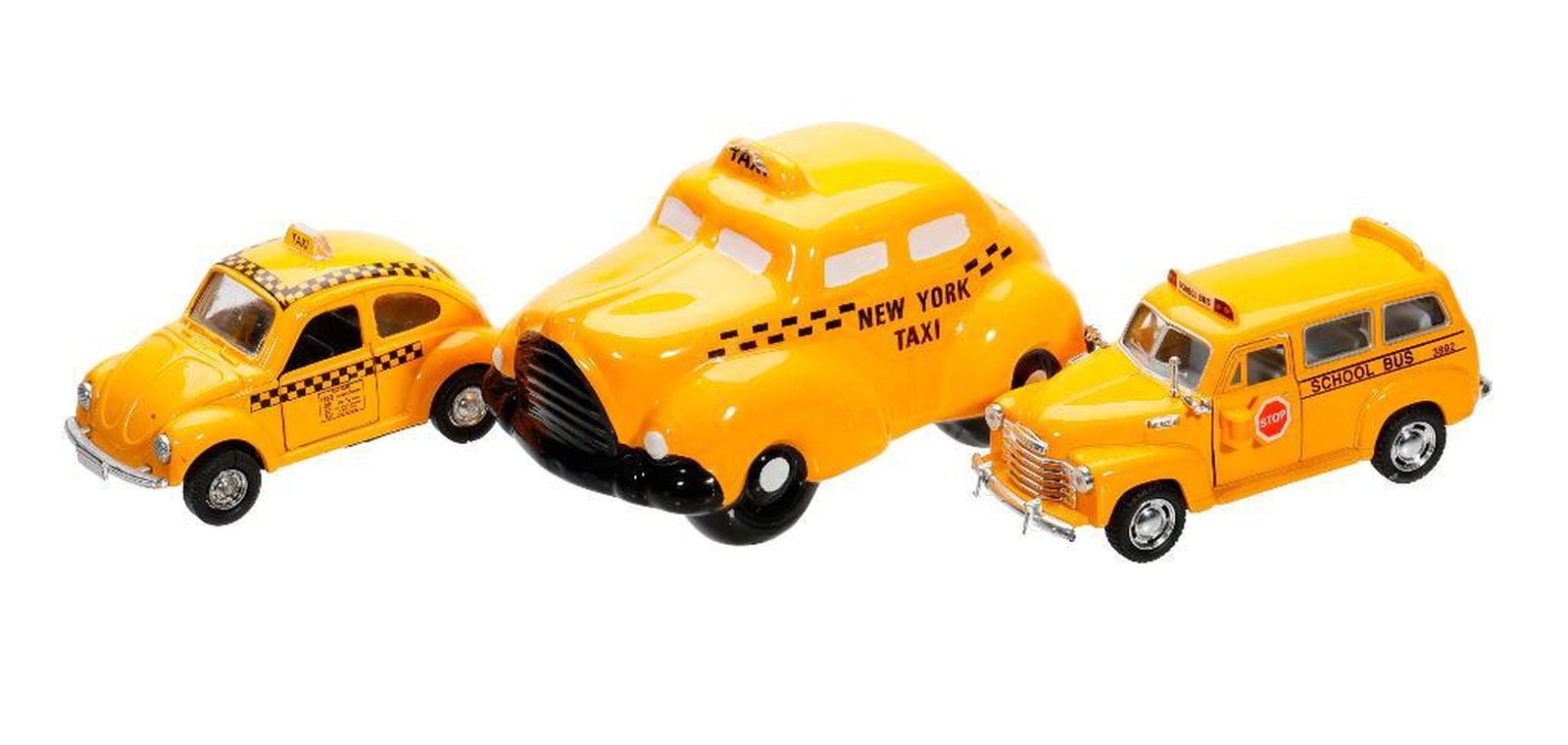 Lot of New York Toy Cabs and Matchstick Cars - 2