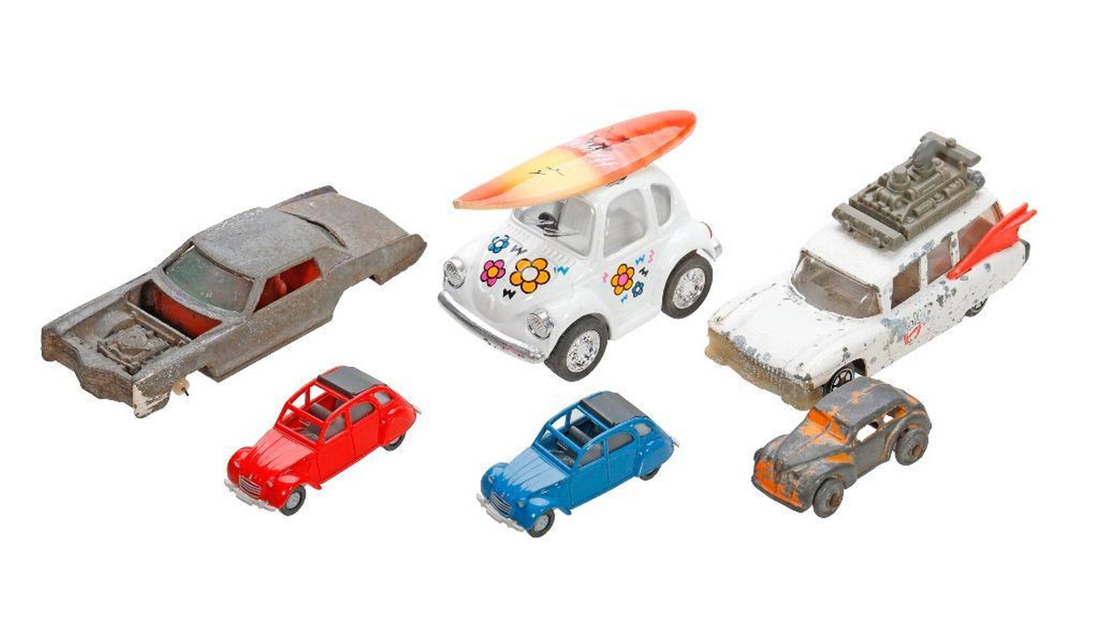 Lot of New York Toy Cabs and Matchstick Cars - 3