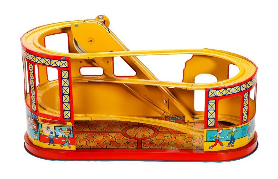J. Chein and Company, roller coaster with two cars - 2