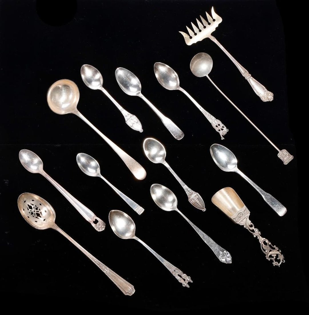 Lot of Sterling and Plated Flatware (1 of 2)