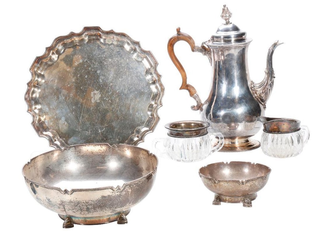 Lot of Silverplate Hollow ware items (1 of 3)